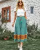 Boho Casual Vacation Elegant Floral Skirt