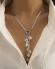 Original Pearl Pendant Geometric Necklace Original Pearl Pendant Geometric Necklace