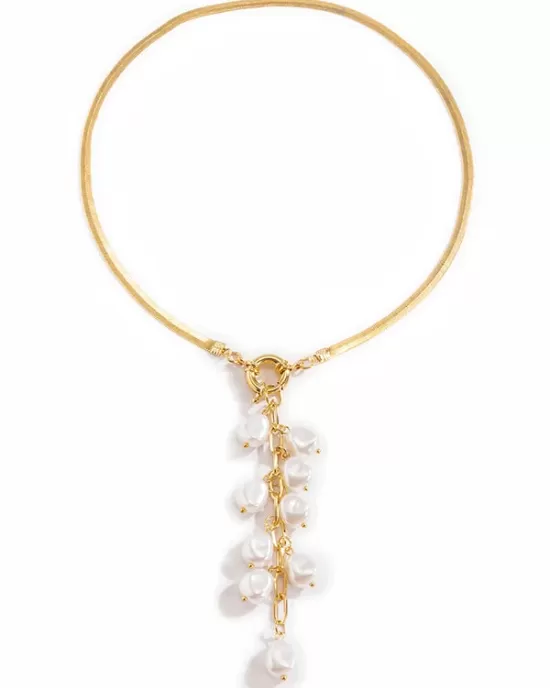 Original Pearl Pendant Geometric Necklace Original Pearl Pendant Geometric Necklace