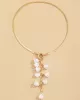 Original Pearl Pendant Geometric Necklace Original Pearl Pendant Geometric Necklace