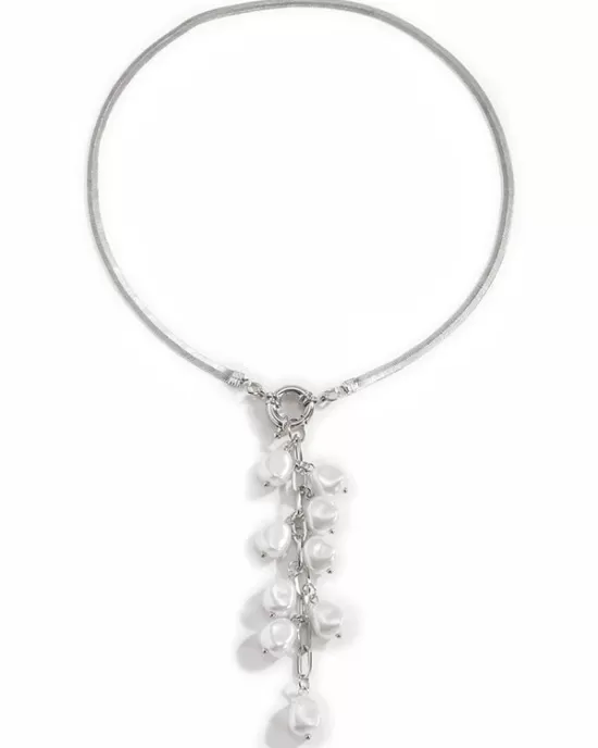 Original Pearl Pendant Geometric Necklace Original Pearl Pendant Geometric Necklace