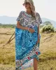 Women's Floral Loose Plus Size Print Dress