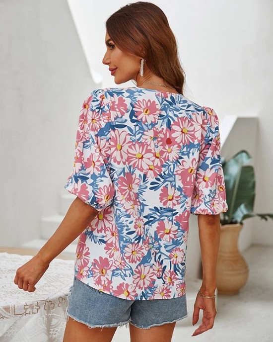 Vacation Buckle Floral T-Shirt