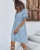 Loose A-Line Floral Printed Bohemia Dress