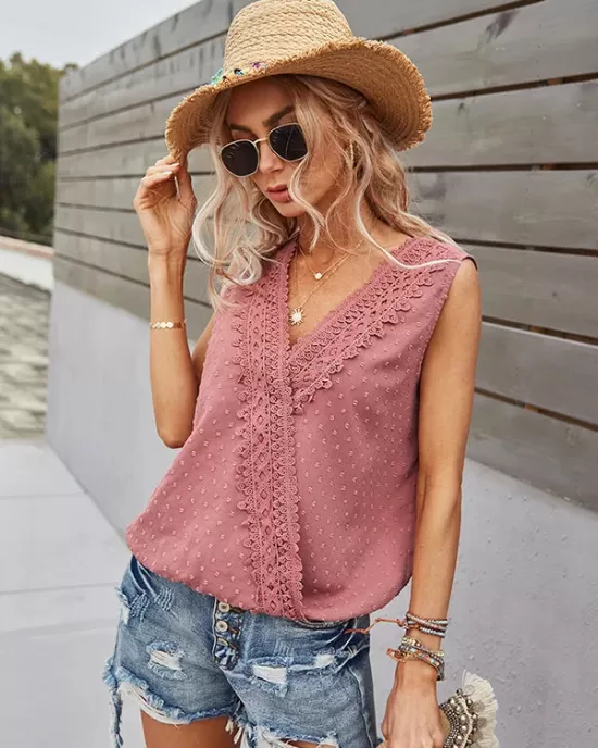 Lace Bohemian Vest Tops