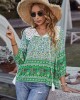 Peter Pan Neckline Bohemian Floral Blouse Peter Pan Neckline Bohemian Floral Blouse