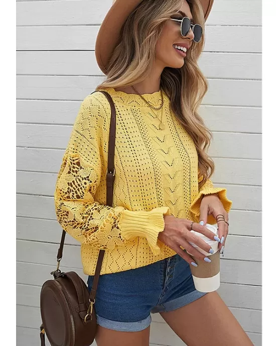 Fashion Crochet Lace Top