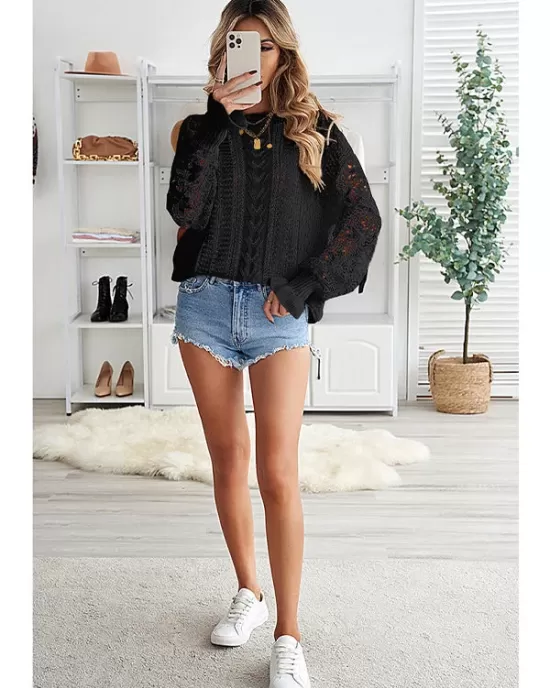 Fashion Crochet Lace Top