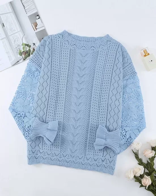 Fashion Crochet Lace Top