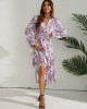 V-Neck Long Sleeve Maxi Dress