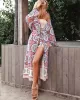 Vacation Loose Floral Printed  Overall