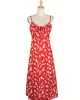 Bohemia A-Line Floral Printed U-Neck Dress