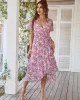 Bohemia A-Line Floral V-Neck Dress