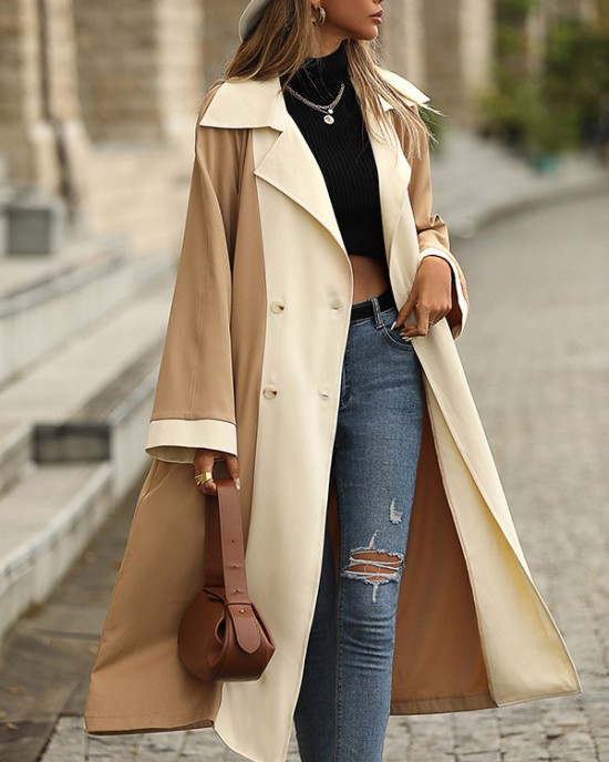 Casual Loose Patchwork Coat