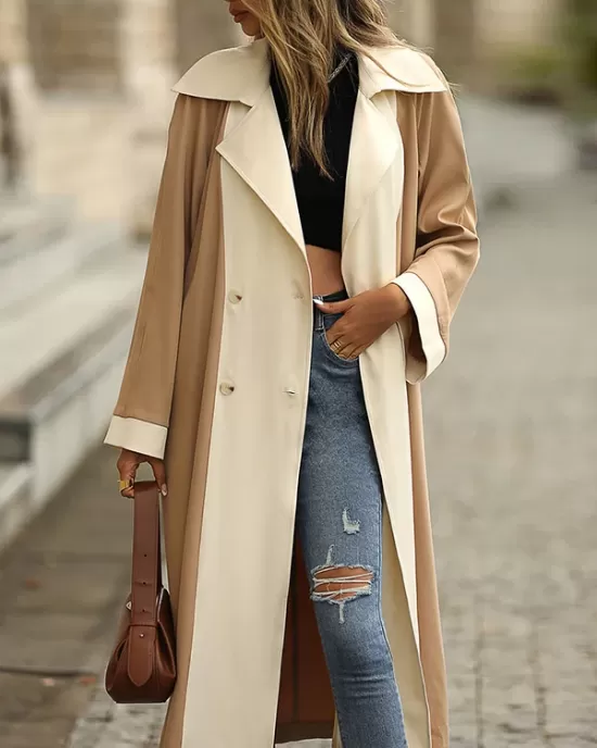 Casual Loose Patchwork Coat