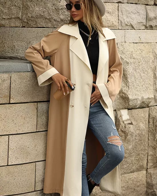 Casual Loose Patchwork Coat