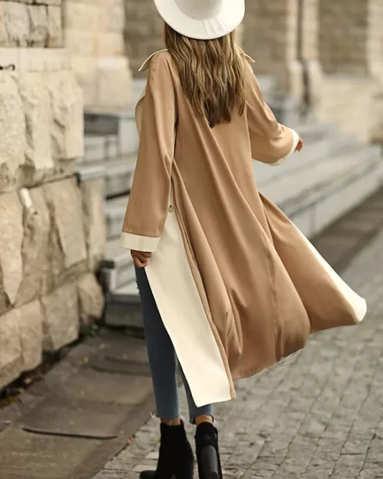 Casual Loose Patchwork Coat