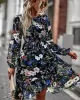 Bohemia Puff Sleeves Floral Dress