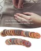 About 100Pcs Multi-Color Wooden Round Sewing Buttons For DIY Craft Decoration