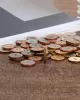 About 100Pcs Multi-Color Wooden Round Sewing Buttons For DIY Craft Decoration