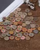 About 100Pcs Multi-Color Wooden Round Sewing Buttons For DIY Craft Decoration