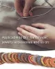 About 100Pcs Multi-Color Wooden Round Sewing Buttons For DIY Craft Decoration