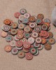 About 100Pcs Multi-Color Round Buttons