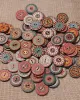 About 100Pcs Multi-Color Round Buttons