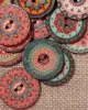 About 100Pcs Multi-Color Round Buttons