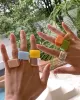 Original Stylish Resin 8 Colors Geometric Ring Original Stylish Resin 8 Colors Geometric Ring