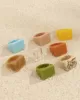 Original Stylish Resin 8 Colors Geometric Ring Original Stylish Resin 8 Colors Geometric Ring