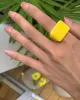 Original Stylish Resin 8 Colors Geometric Ring Original Stylish Resin 8 Colors Geometric Ring