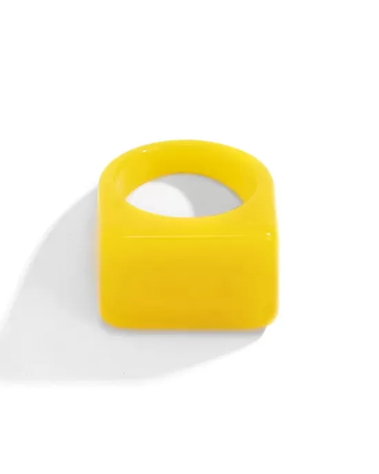 Original Stylish Resin 8 Colors Geometric Ring Original Stylish Resin 8 Colors Geometric Ring