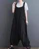 Loose Oversize Solid Color Zipper Jumpsuits Bottoms