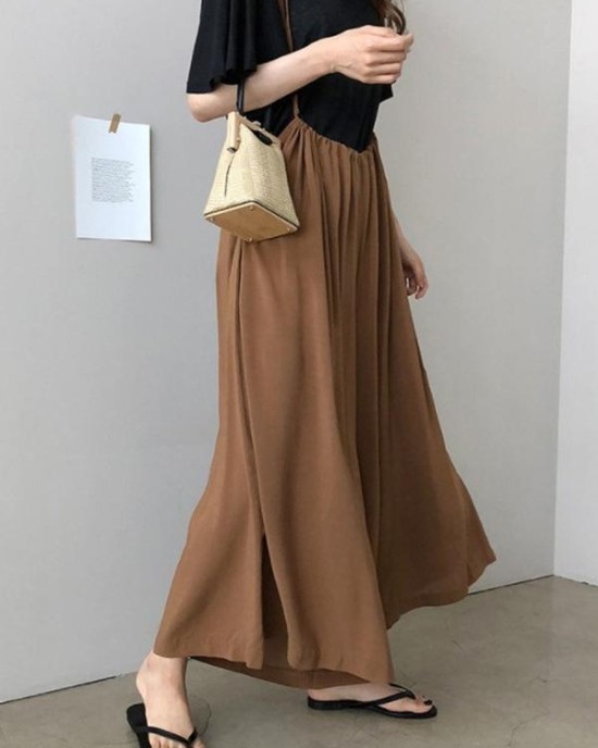 Loose Plus Size Chiffon Light Wide-leg Jumpsuits