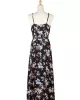 Vacation Sleeveless Floral Printed Backless V-Neck Dress