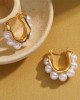 Women Pearl Vintage Simple Earrings