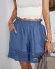 Casual Loose Solid Color  Shorts Bottom