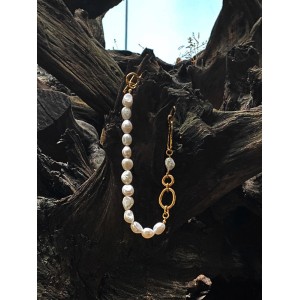 Women's Light Luxury Natural Baroque Pearl Necklace