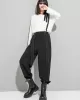 Urban High-Waisted Black Casual Pants Bottoms Harem Pants