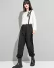 Urban High-Waisted Black Casual Pants Bottoms Harem Pants