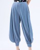 Simple Loose Solid Color Casual Harem Pants Bottoms