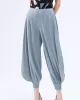 Simple Loose Solid Color Casual Harem Pants Bottoms