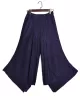 Original Loose Solid Color Irregular Pleated Wide Legs Pants