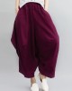 Artistic Retro Ramie Cotton Solid Color Elasticity Harem Pants