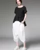 Original Simple Casual Loose White Harem Pants