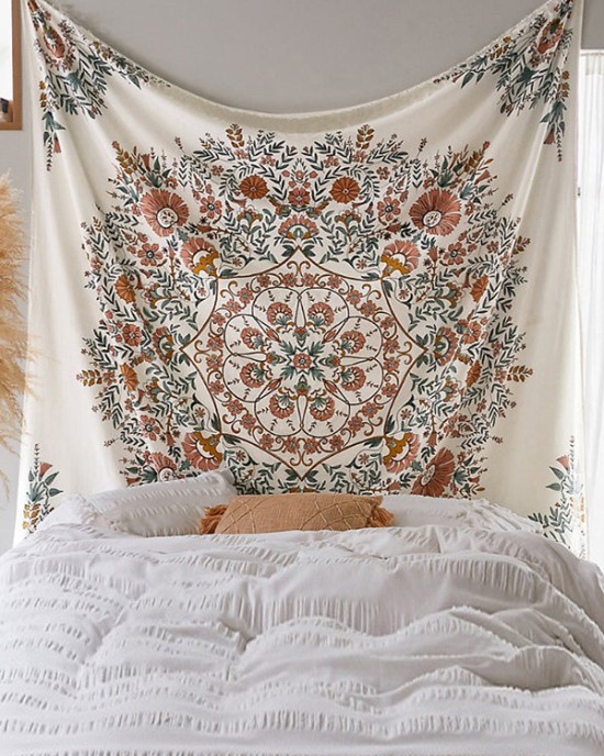 Home Decor Floral Mandala Tapestry