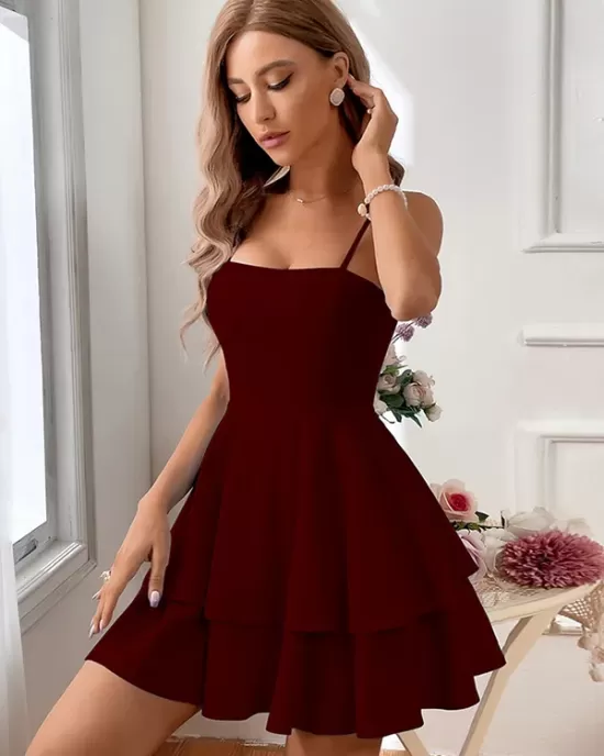 Vacation A-Line Bowknot  Mini Dress