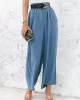 Simple Wide Leg Loose Elasticity Casual Pants Bottoms