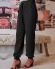 Casual Drawstring Solid Harem Pants